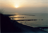 Sonnenuntergang Ostseebad Zingst - Fischland Darß an der Ostsee