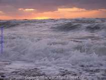 Sonnenuntergang im Fischland am Strand  bei Wustrow